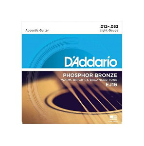 D'Addario �_�_���I �A�R�[�X�e�B�b�N�M�^�[�� �t�H�X�t�@�[�u�����Y Light .012-.053 EJ16[��`�O�X�ցA���������A����s��]