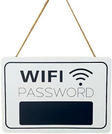木製 Wi-Fiパスワード 掛け看板 ボード Wifi看板 ワイファイ サインプレート カフェ 店看板 [ゆうパケット発送、送料無料、代引不可]