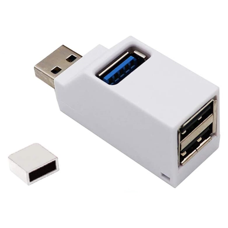 驚きの価格が実現！ USBハブ 3ポート USB3.0 USB2.0コンボハブ 《ホワイト》 拡張 軽量 小型 コンパクト 定形外郵便 送料無料  代引不可