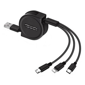 MicroUSB Type-C iPhone 3in1  [dP[u subNt Œ1.2m USBP[u }`[dP[u }CNUSB ^CvC iphone[`OXցAAs] USB_C