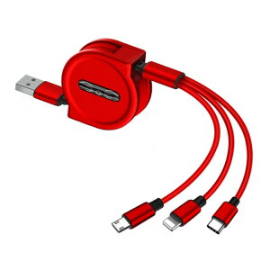 MicroUSB Type-C iPhone 3in1  [dP[u sbht Œ1.2m USBP[u }`[dP[u }CNUSB ^CvC iphone[`OXցAAs]