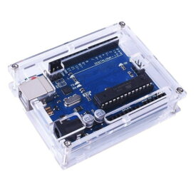 Arduino UNO R3 用 透明 アクリルケース エンクロージャーケース 収納ケース クリアケース 基盤保護[定形外郵便、送料無料、代引不可]