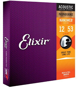 Elixir GNT[ AR[XeBbNM^[ NANOWEB tHXt@[uY Light .012-.053 #16052[`OXցAAs]