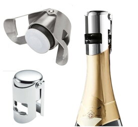 シャンパンストッパー ワインストッパー シリコンコルク キャップ 密閉 飲み残し 鮮度 保持 保管 長持ち スパークリングワイン [定形外郵便、送料無料、代引不可]