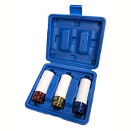 薄口 インパクトレンチ対応 ホイールナット ソケット セット 17mm 19mm 21mm 差込角12.7mm(1/2インチ) 収…
