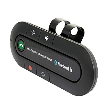 車用 Bluetooth スピーカーフォン ハンズフリー 【海外限定】 マイク 無線 代引不可 送料無料 定形外郵便 64%OFF