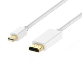 Mini DisplayPort - HDMI 変換ケーブル 《ホワイト》 1.8m[定形外郵便、送料無料、代引不可]