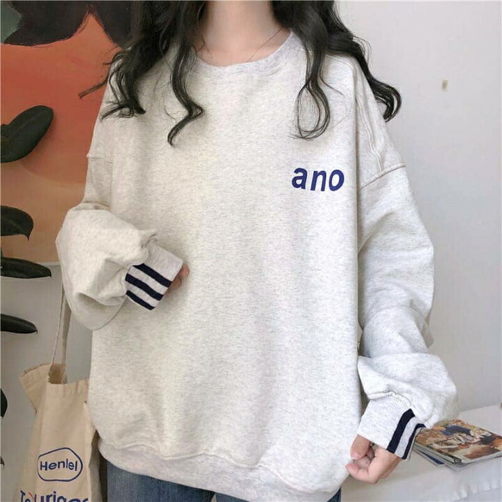 JC　私服 楽天市場】ティーンズファッション 10代 20代 かわいい おしゃれ ファッション 女子 私服 カジュアル 無地 シンプル 小学生 中学生 高校生  ファッション ロンＴ トレーナー 学生 長袖 体型カバー ゆったり ビッグサイズ : HIROMARE