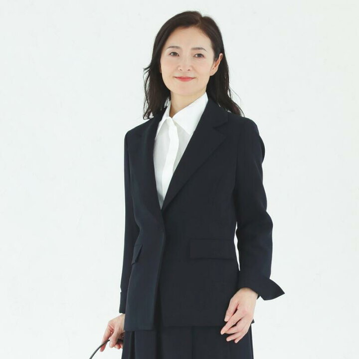 楽天市場】【34%OFF】ウール100％ 紺ブレ ロング テーラードジャケット 