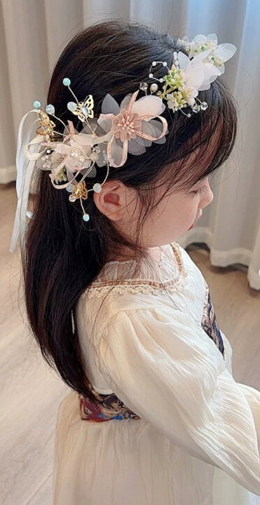 楽天市場】Roroka ベビー キッズ ヘアバンド花かんむり はなかんむり 