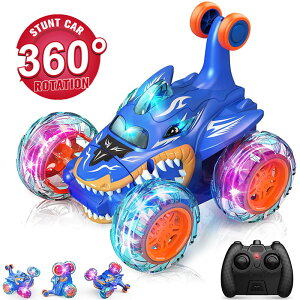【お子様に人気!】【即納】ラジコンカー ラジコン 電動 360度回転 おすすめ 子供 リモコンカー 2.4Ghz無線操作 四輪駆動 乗り越え抜群 子ども ライトと音楽 ブリングダンプトラック おもちゃ