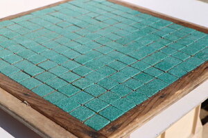 スモークガラスモザイクタイル 20ミリ角 B-62 グリーン DIY クラフト