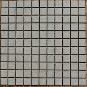 タイル モザイクタイル 25角 無釉タイル 濃グレー斑点 学校 施設 銭湯 床 昭和レトロ【TU-825】