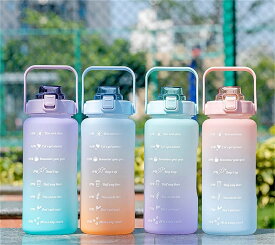 1.5リットル 水筒 ストロー 保冷水筒 1500ml 直飲み, 保冷 水筒, グラデーションカラー 炭酸水対応 水筒,男の子 女の子 子供 大人 おしゃれ 登山 自転車 遠足