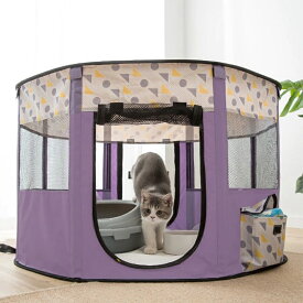 ペットベッド 折りたたみ式の子犬用プレイペン 折りたたみ式のペットベッドケンネルテント 大型の子猫用出産室