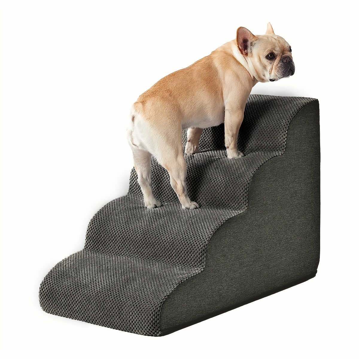 小型犬用の犬用階段 高いベッドやソファ用の4段階の犬用階段 小型犬や
