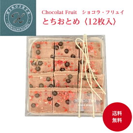 【ショコラ フリュイ とちおとめ】12枚入 送料無料 マンディアン フルーツチョコ チョコレート いちご パールチョコ プレゼント ギフト スイーツ 洋菓子 詰め合わせ 誕生日 お持たせ ご挨拶 ヒロセヤ 東京土産 お返し お取り寄せギフト 冷蔵便 お中元