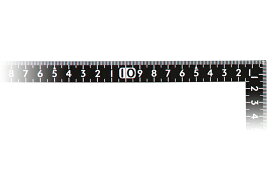 シンワ測定　曲尺小型 サンデーカーペンター 黒 色 30×15cm 表裏同目白目盛 12435