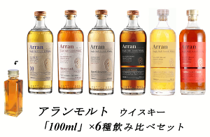 【量り売り】【送料無料(一部地域除く)】アランモルト 各30ml or 100ml 6種 飲み比べセット 詰め替え 量り売り ウイスキー お試しです。【あす楽】【 ウィスキー お酒 洋酒 自宅用 ご自