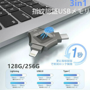 wF USBe 128GB 256GB iOSΉ tbV[ hCu f[^[ۑ obNAbv 3|[gΉ lightning Type-c iOSΉThCu J[h[_[Í XeBbN ZL