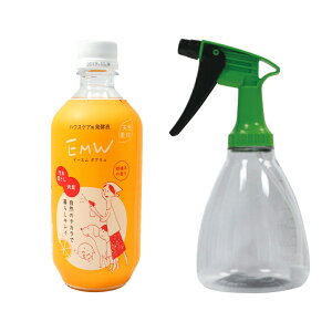 �y2�_�Z�b�g�zEMW 500ml 1�{ + EM �X�E�B���O�X�v���[�{�g�� 1�{ 500ml ���R�̃`�J���ŕ�炵�L���C �n�E�X�P�A�p���y�t �y�V�R�f��100����EM�ۂ������Ă��鎩�R�h���L�܁z