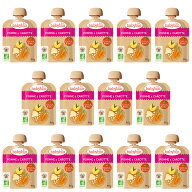 【スーパーSALE期間限定10%OFF！】【送料無料】ベビースムージー アップル・キャロット 14個baby bio[ベ…