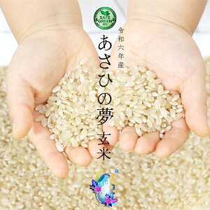 EM農法の玄米 あさひの夢 令和6年産 化学農薬・化学肥料不使用 群馬県産 発芽検査済 SAFE GREEN認証済