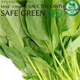 ほうれん草 化学農薬・化学肥料不使用 千葉産 有機JAS認証 ホウレン草 SAFE GREEN認証 セーフグリーン認証野菜