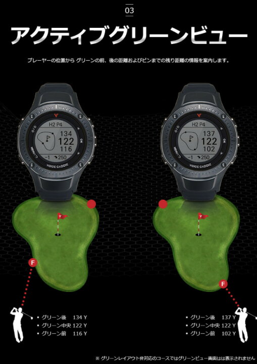 楽天市場】ボイスキャディ G3 ゴルフウォッチ GPS距離計 ゴルフ距離計 
