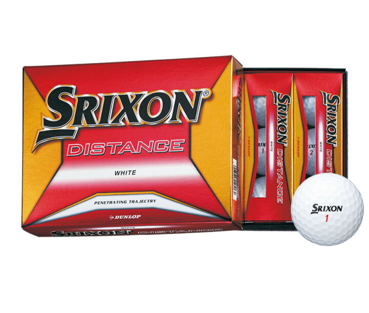 楽天市場 スリクソン ディスタンス ゴルフボール 1ダース 12個入り ダンロップ Srixon Distance Dunlop Made In Japan 無料ラッピング ひさいスポーツ