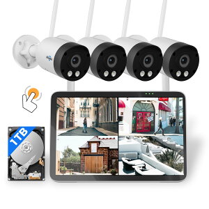 �u�ő�2,025�~�I�t�N�[�|���z�z���v�y4K800����f�E�h�Ƒ΍􏕐�������zHiseeu �h�ƃJ���� ���C�����X 4K 800����f �^�b�`�X�N���[�� 10�C���`LCD�t�����j�^��̌^NVR 4��Z�b�g 10�`�����l���܂�