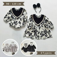 【10%OFF】ベビー服 姉妹コーデ 姉妹リンク ロンパース ワンピース ドレス 半袖 長袖 女の子 ベビー キッ…