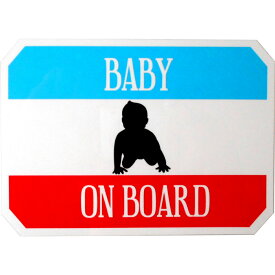 ホーロー看板風カーマグネット BABY ON BOARD