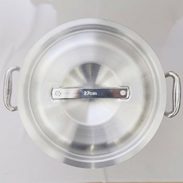 楽天市場】【業務用】アルミ製寸胴鍋 27cm蓋有 業務用/アルミ寸胴鍋 