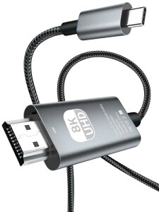 HDMI USB C 2M 8K60Hz2025NVo-8KHdmi Typec ϊP[u 40Gbps] fo(4K@144120Hz ɑΉ) HDMI 2.1P[u ^Cvc Thunderbolt 3/4 MacBook Pro/Air iPhone 15 16 Plus Pro Max Ȃ ^CvC