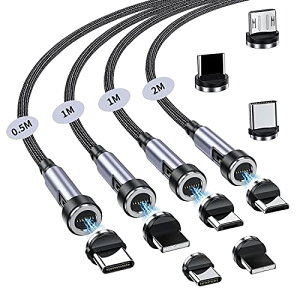 }Olbg-[dP[u 7s 3A}[d+f[^ʐM For Phone Type-C-[dP[u 3in1 [dR[h 9[q+ 4{Zbg 540x] 0.5M+1M+1M+2M  Ligting USB-B P [u For Pad Air/Pad Pro/For Phone 13 / 12