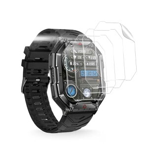 4���Z�b�gFor OMMQ KR82 �X�}�[�g�E�H�b�` 2.1�C���` �t�B���� �ی�t�B���� NOUKAJUFor MOKOTOP/Vezuoco/OMMQ KR82 �ی�t�B���� �d�x6H ���h�~ �����ߗ� �w��h�~ �����ȒP �ɔ� �������� �t�B���� Smart Watch 