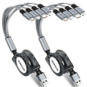 [dP[u  USB A to 4 in 1 [dR[h yACgjOP[u ^CvC }CN 4䓯[d3 in 1 [dR[hAndroid iOS Phone Type C MicroeΉ[2{Zbg-1M]