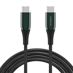 mLA(Nokia) USB-C&USB-CP[u PD 60W}[d f[^] Galaxy/Xperia/LG/AQUOS/MacBookȂǂUSB-C[Ή 2m