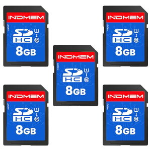 INDMEM SDJ[h 8GB SDHC [J[h UHS-I U1 Class10  Full HD fW^J rfI Be 5Zbg