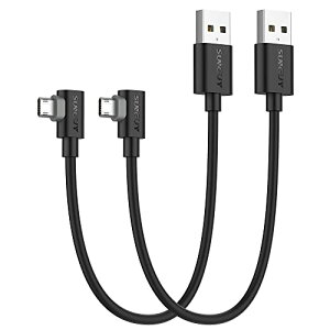 SUNGUY }CNusbP[u l 0.3M 2{gʑ} Micro USB P[u 30cm Z QC3.0/2.0Ή ő18W}[d USB2.0f[^] l^ Samsung Galaxy S6 S7 Edge S5 Note 4/Motorola Moto G5 PlusΉ ubN