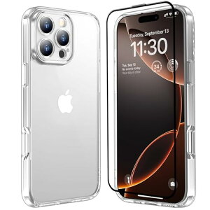 iPhone 16 pro max �P�[�X �N���A �K���X�t�B�����t�� �ϏՌ� �A�C�t�H��16 �v���}�b�N�X�P�[�X �ČRMIL�K�i �ϋv�� ���΂ݖh�~ �A�C�z��16 promax �P�[�X ���C�����X�[�d�Ή� �����ق�16�P�[�X �v��
