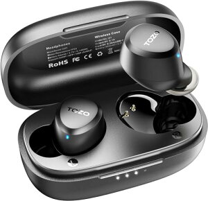 TOZO A1 CXCz ^ y AI ʘbmCY_NV bluetooth 5.3 IPX5h ő24Ԃ̍Đ iOS/AndroidΉ AVX^gΉ ڑu ڑ Type-C }[d Ji^ C