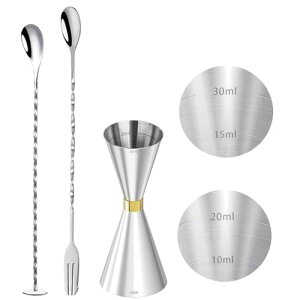 TUPMFG WK[Jbv ڐt 30/45ml JNeVFCJ[ Zbg vʃJbv 18-8 XeX  ʎdグ o[Xv[ ʕӎ o[e_[ iW[Jbv+pXv[+ʕ