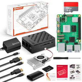 RasTech Raspberry Pi 5 8GB セット Raspberry Pi 5 8gb 本体 技適マーク付き/ 64 GB メモリカード/ 5.1V 5 A Type C電源/ 2 Micro HD Out