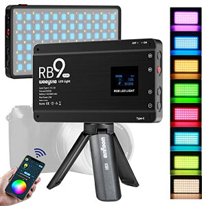 Weeylite RB9 RGB LEDBeCg Ort 12W rfICg 2500-8500K CRI 95+ Av USB[d LED gїp ʐ^Ɩ rfI^ 360°tJ[ |[^u JCg pl rfIc ɓKpYo