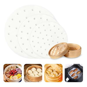 せいろ 蒸籠 シート 直径7.5~26.5cm・50枚入り 蒸籠蒸し器 蒸し器 せいろ 使い捨て 丸型 円形 蒸し器シート セイロ用紙 料理用クッキングシートせいろ (50, 円形(20.5cm))