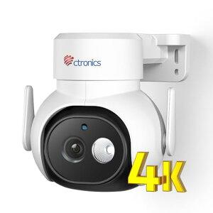 8MPEԗm Ctronics hƃJ 4K 8MP 5GWi-F iAIl/ybg/AIǐՋ@\ 256GBMicroSDJ[h 24ԏ펞^ ONVIF/NVR/NASΉ iCgJ[ Њd AP[h vZbg@\ X}z/PC u p`