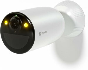 EZVIZ hƃJ O dr  ĎJbWi-Fi 6 & H.265b24Ԙ^(AOV)bHsvEdsvbŒ120ғbIP65hbAlexaΉbmicroSD512GB CB3 3MP