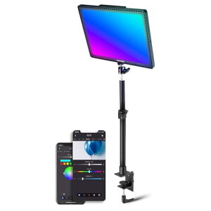 NEEWER GL1C RGBrfICg 48W BeCg \ 2900K-7000K Px y 18ރV[[h LEDplCg 2.4G/WiFi/PC/Mac/iOS/AndroidAg Rp`u Stream Deck ⏕Ɩ GbW\tgC